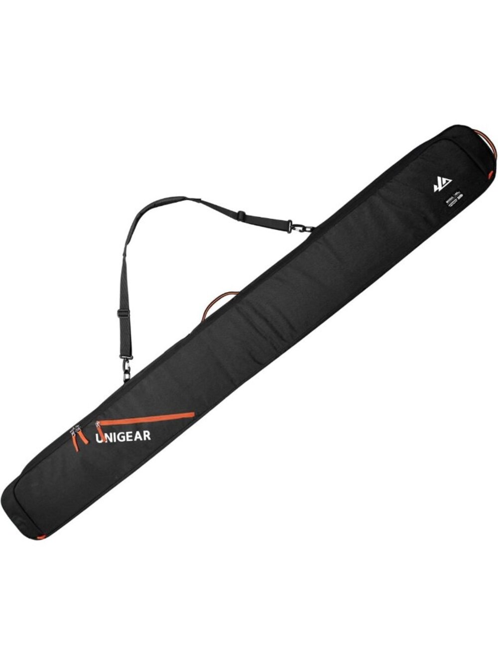 360° Fully Padded Ski Bag for Air Travel, Fits Skis Up to 192cm - Durable